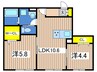 サニーヒルズ戸塚A 2LDKの間取り