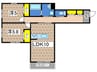 サニーヒルズ戸塚A 2LDKの間取り