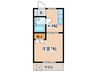 コーポ山口 1Kの間取り