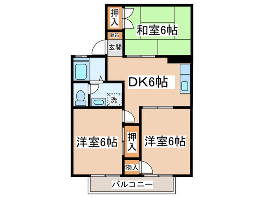 間取図 エステート峰