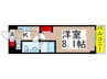 コート八千代台 1Kの間取り