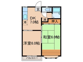 間取図 ノ－スキャッスルシティＥ号棟