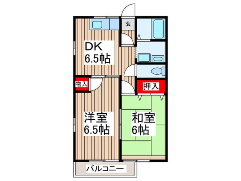 間取図 メゾン狭山Ａ