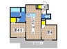 サニーヒルズ戸塚B 2LDKの間取り
