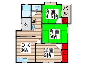 間取図 ＫＫハイツ