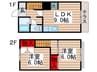 マインド白井 2LDKの間取り