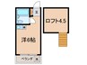 カ－サ経堂 1Rの間取り