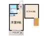 カ－サ経堂 1Rの間取り