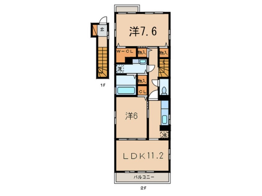 間取図 シャルム上野毛