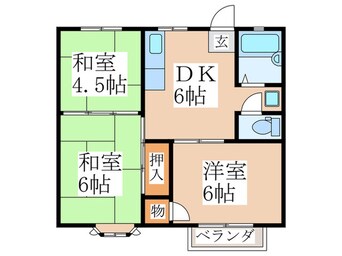 間取図 ディアコート門前