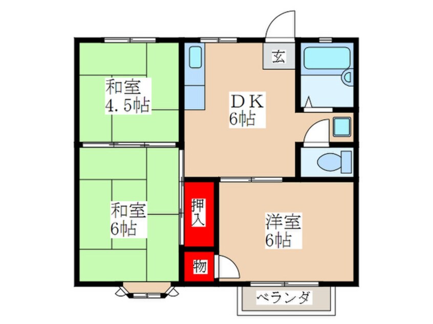 間取図 ディアコート門前