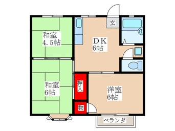 間取図 ディアコート門前