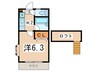 エストワール 1Kの間取り