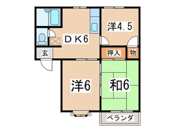 間取図 シャンフィーニ吉田モア