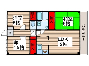 間取図 セントラル富浜