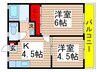 シティ村上 2Kの間取り