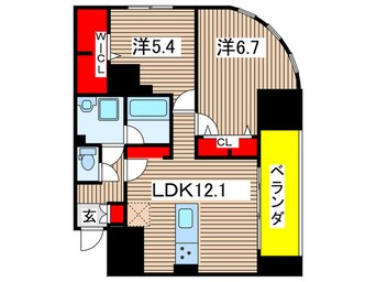 間取図 レジデンス　ホクサイ