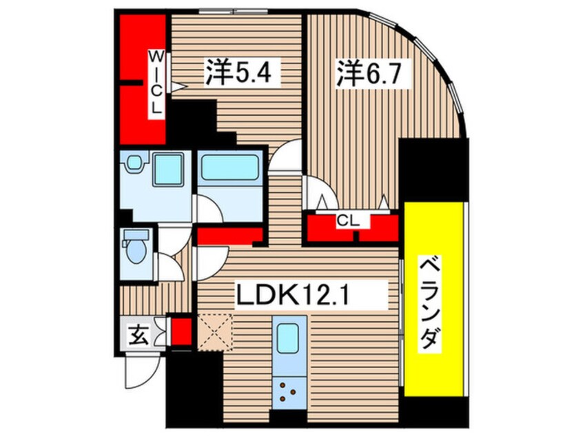 間取図 レジデンス　ホクサイ