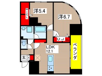 間取図 レジデンス　ホクサイ