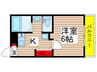 パークアザレア 1Kの間取り