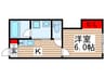 中峠ハイツＢ１棟 1Kの間取り