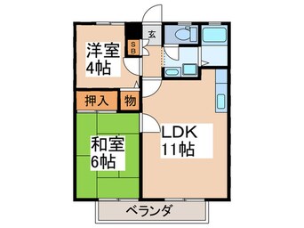 間取図 カサ井荻　北棟