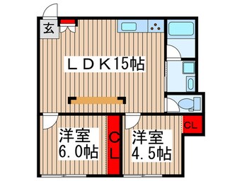 間取図 中峠ハイツＥ１棟