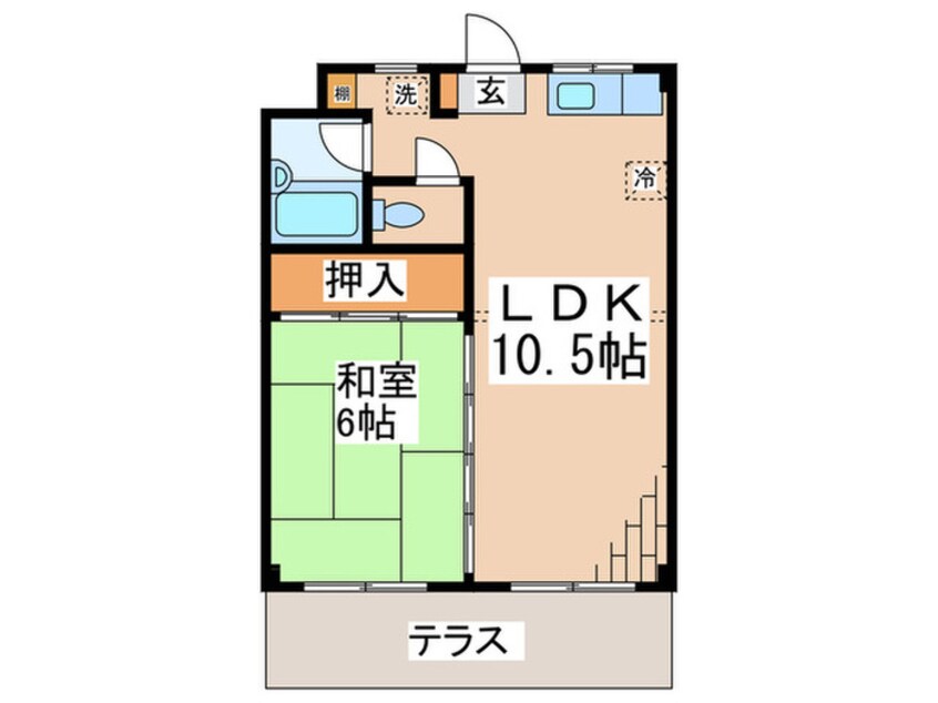 間取図 コ－ポ・ウエストアイランド