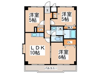 間取図 横山マンション荏田南Ⅴ