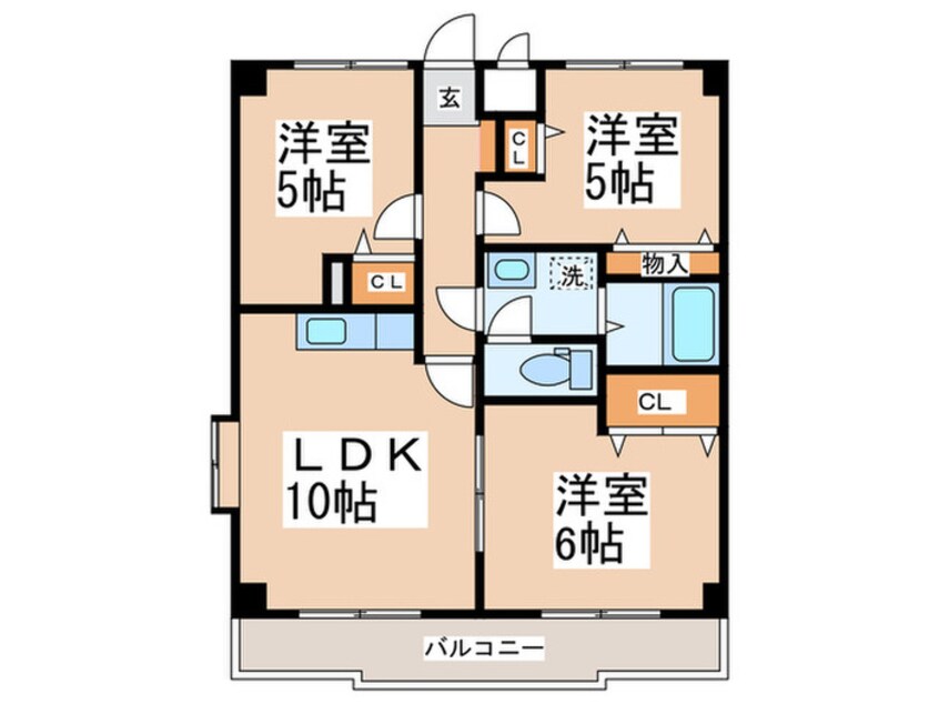 間取図 横山マンション荏田南Ⅴ