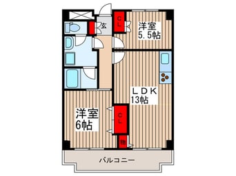間取図 サンファミリ－徳岡