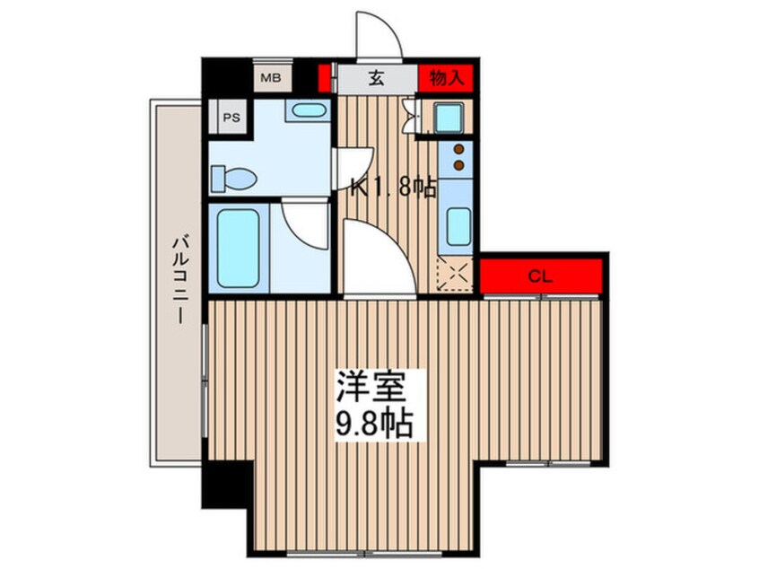 間取図 KDXレジデンス門前仲町