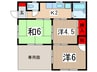 エレガンス貸家 3Kの間取り