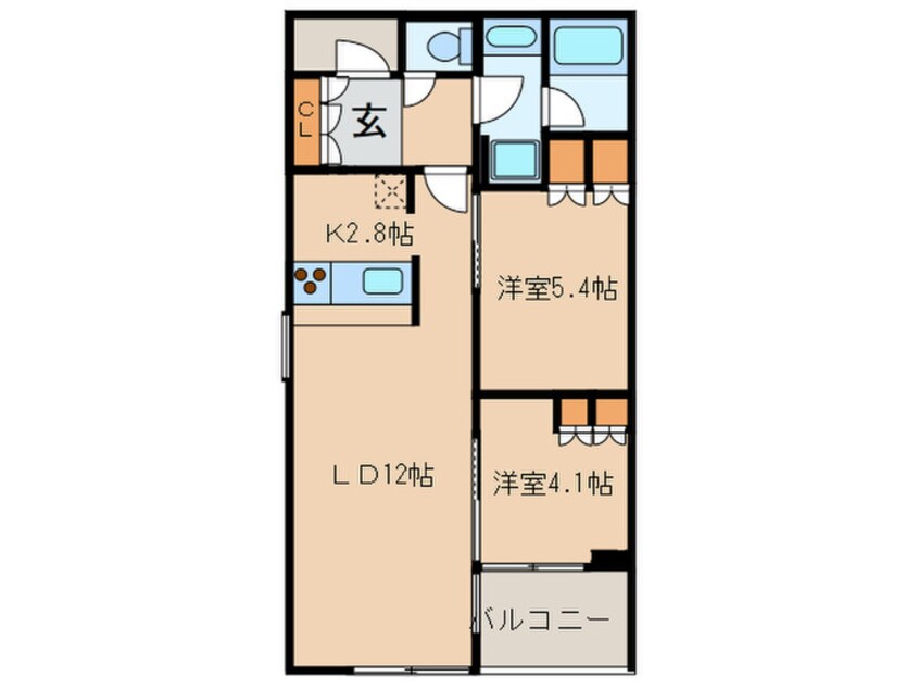 間取図 ガーデニエール砧ＷＥＳＴ