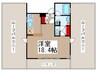 アンシャンテ朝霞 1Rの間取り