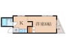 末広ビル 1Kの間取り