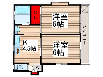 間取図 コーポカナメ