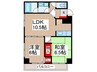 グランディール狭山 2LDKの間取り