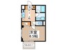 エルミタ－ジュ 1Kの間取り