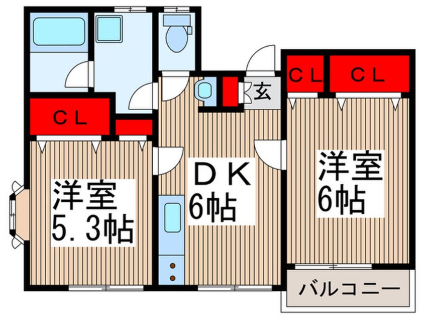 間取図 クレスト清瀬