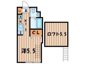 間取図 レスク中目黒アパ－トメント