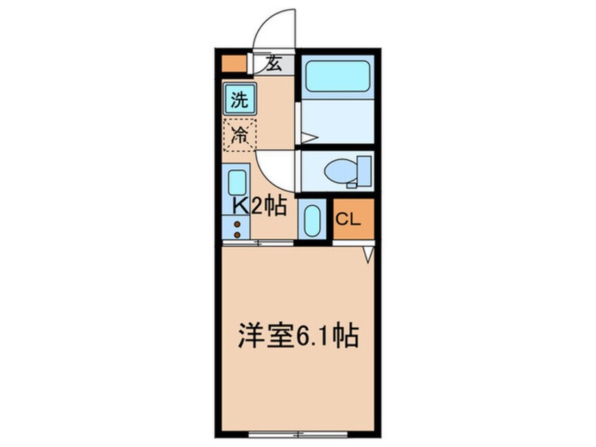 間取図 デューベ経堂