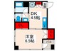根橋ビル　Ｂ棟 1DKの間取り