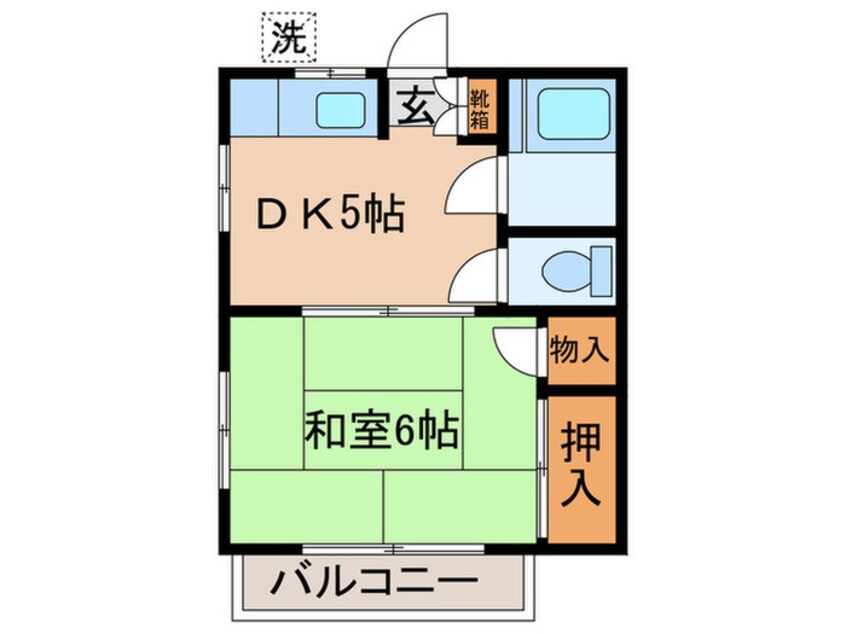 間取図 シンメイハイツ