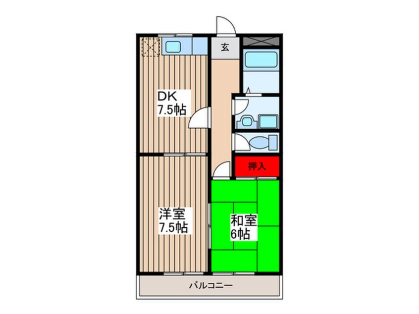 間取図 グリーンハイツ