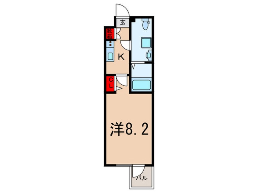 間取図 ラフィスタ練馬(308)