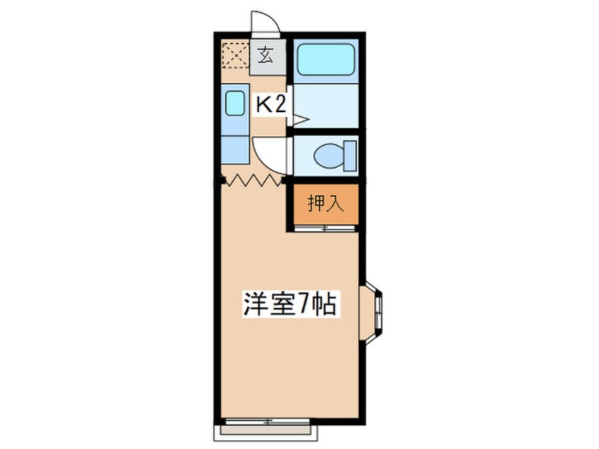 間取図 ﾘﾊﾞｰﾊｲﾂ ｶﾄｳ