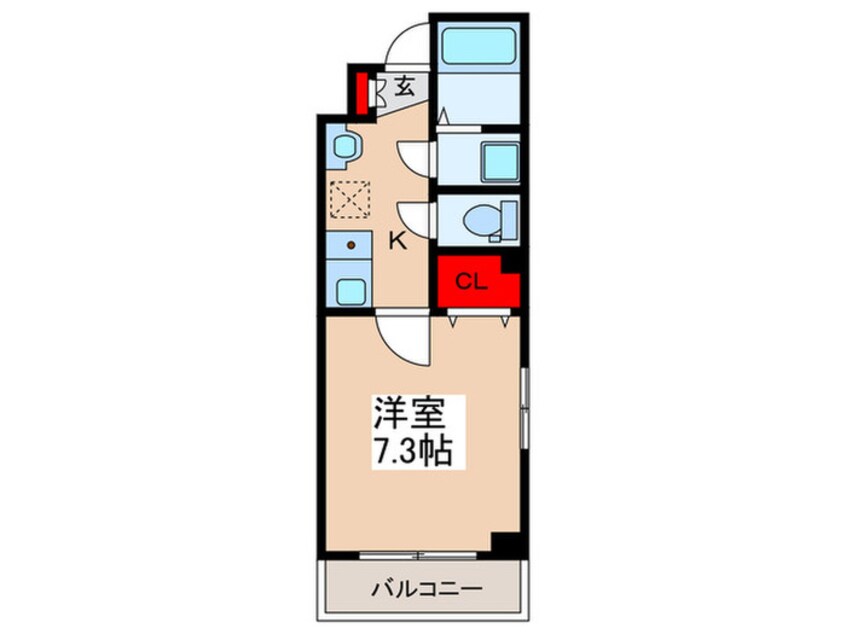 間取図 Lara Franc本所蔵前