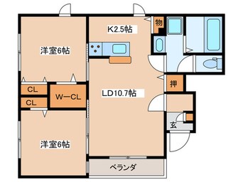 間取図 カーサ・ビアンカ