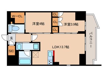 間取図 コンフォリア東大井Ⅰ